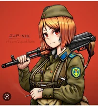 WW2 soldier girl