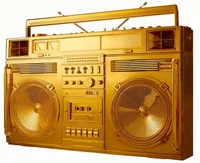 Gold boombox