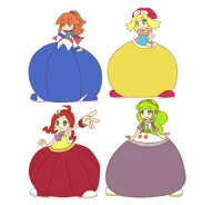 4 Heavy Bottom Girls