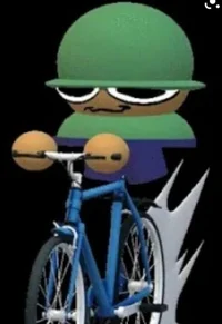 brobgonal with bike