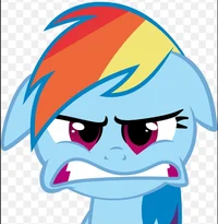 Angry Rainbow Dash
