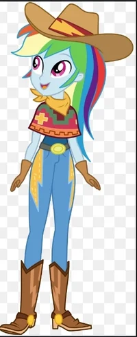 Cowgirl Rainbow Dash