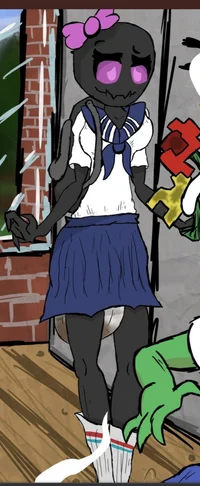 Enderman girl diaper