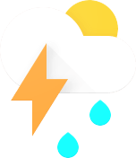 Scated thunderstorms