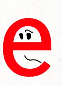 The letter e