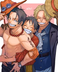 Sabo Luffy and Ace