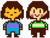 Frisk and chara