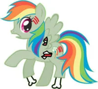 Zombie Rainbow Dash