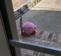 Kirby with a Knife
