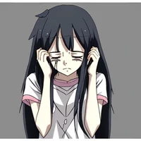 Depressed girl Tsumi