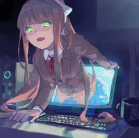 Monika but stuck