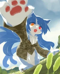 Giantess Blue Cat