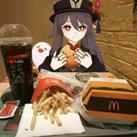 Hu tao at mc donalds