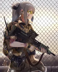 Cute Girl Soldier