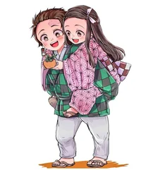 Tanjirou and Nezuko 
