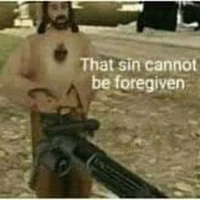 Jesus with a Minigun