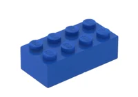 Blue lego brick
