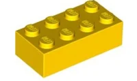 Yellow lego brick