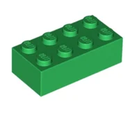 Green lego brick