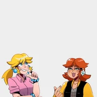 Peach and Daisy