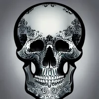 Spinning skull