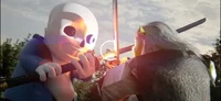 Shrek and sans
