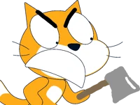 Angry Scratch Cat