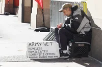 Homeless veteran