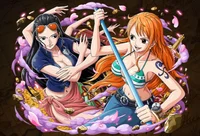 Nami and Nico Robin