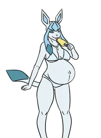 Pregnant glaceon