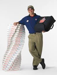 Dominoes deliver guy