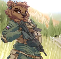 Furry soldier Amelia