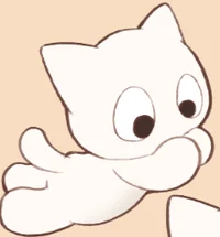 Stray cartoon kitten