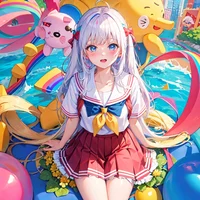 GawrGura school girl