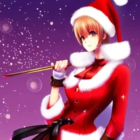 tsundere santa girl