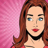 Retro Brunette Girl
