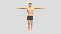 T-Posing man