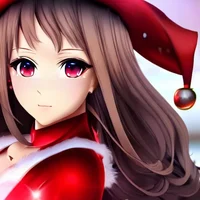 Cute santa girl