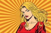 Retro Blonde Girl