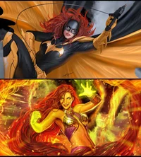 Batgirl and Starfire