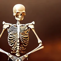 Spooky skeleton