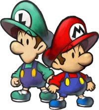 Baby Mario and Luigi