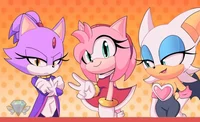 Rouge Amy and Blaze