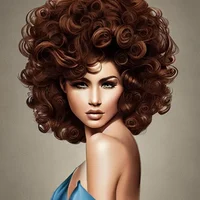 curly hair backwards