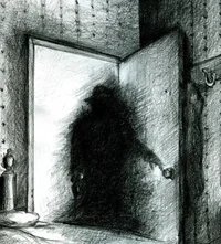 Figure in the mirror