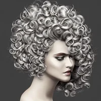 fancy curly hair