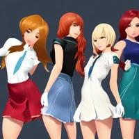 Group of bully girls