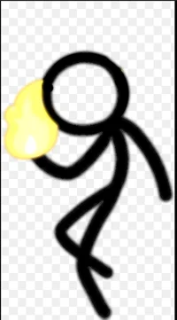 Black stick figure