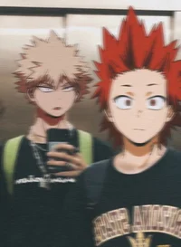 Kirishima and Bakugo