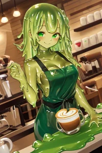 Barista slime girl 
